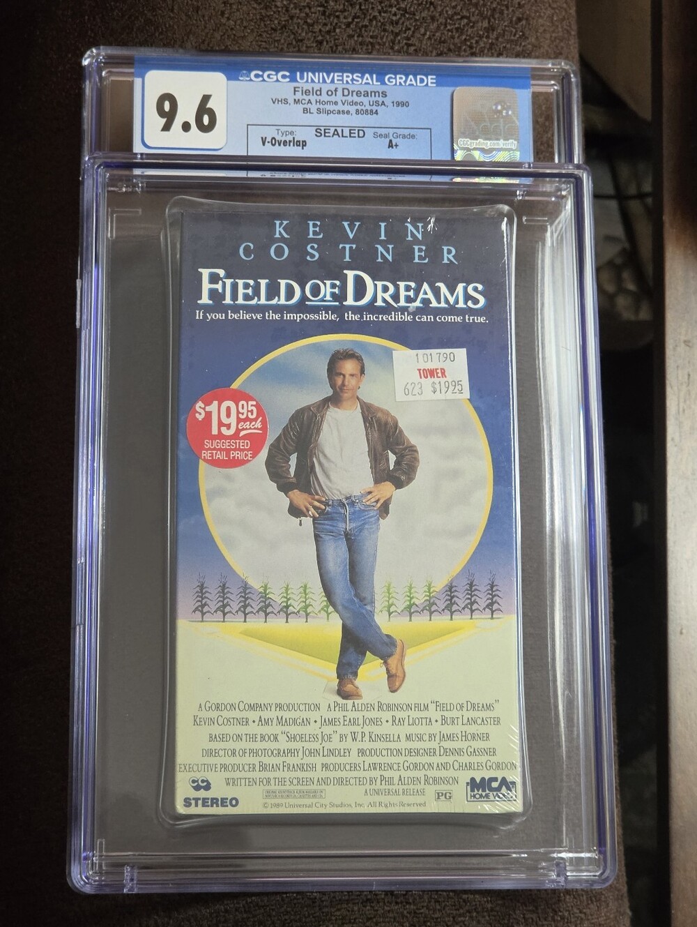 Field of Dreams (VHS Sealed MCA 1990) CGC Graded 9.6 A+ Seal